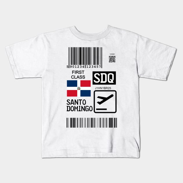 Santo Domingo Dominican Republic Kids T-Shirt by Travellers